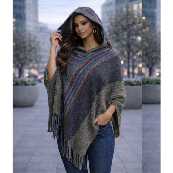 Glitz Accessories - Glitz Beaute Urban Luxe Hooded Shawl – Ash Edition